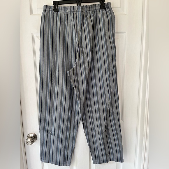 Serengeti Stripped Pull On Pants Blue/Multi Petite XL NWOT - Picture 7 of 8